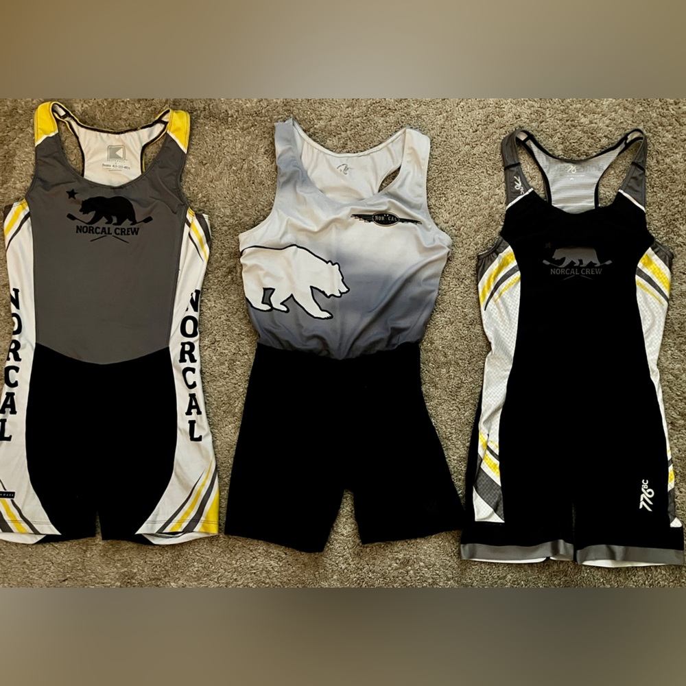 Rowing Unis! JL, boathouse and 776 Women’s NorCal Crew unisuits